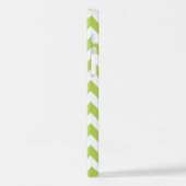 Groene zigzag, Groene Chevron, Geometrisch Patroon iPhone Hoesje (Linkerkant)
