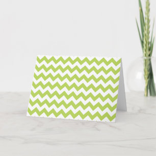 Groene zigzag, Groene Chevron, Geometrisch Patroon Kaart