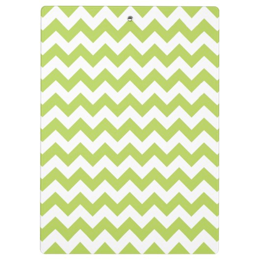 Groene zigzag, Groene Chevron, Geometrisch Patroon Klembord (Achterkant)