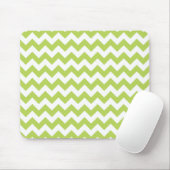 Groene zigzag, Groene Chevron, Geometrisch Patroon Muismat (Met muis)