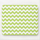 Groene zigzag, Groene Chevron, Geometrisch Patroon Muismat (Voorkant)