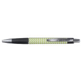 Groene zigzag, Groene Chevron, Geometrisch Patroon Pen (Achterkant)