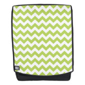 Groene zigzag, Groene Chevron, Geometrisch Patroon Rugtassen (Voorkant)