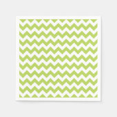 Groene zigzag, Groene Chevron, Geometrisch Patroon Servet (Voorkant)
