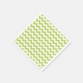 Groene zigzag, Groene Chevron, Geometrisch Patroon Servet (Hoek)