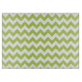 Groene zigzag, Groene Chevron, Geometrisch Patroon Snijplank (Voorkant)