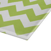 Groene zigzag, Groene Chevron, Geometrisch Patroon Snijplank (Hoek)
