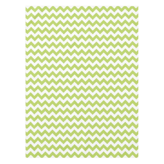 Groene zigzag, Groene Chevron, Geometrisch Patroon Tafelkleed (Voorkant)