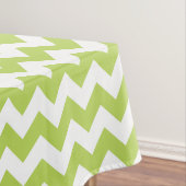 Groene zigzag, Groene Chevron, Geometrisch Patroon Tafelkleed (Voorbeeld)