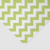 Groene zigzag, Groene Chevron, Geometrisch Patroon Tissuepapier (Detail)