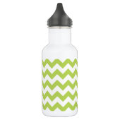 Groene Zigzag, Groene Chevron, Geometrisch Patroon Waterfles (Links)