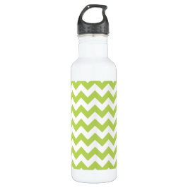 Groene zigzag, Groene Chevron, Geometrisch Patroon Waterfles