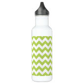 Groene zigzag, Groene Chevron, Geometrisch Patroon Waterfles (Links)