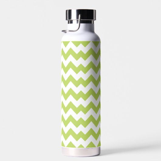 Groene zigzag, Groene Chevron, Geometrisch Patroon Waterfles (Rechts)
