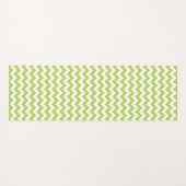 Groene zigzag, Groene Chevron, Geometrisch Patroon Yogamat (Voorkant (horizontaal))