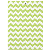 Groene zigzag, Groene Chevron, Jouw naam Klembord (Achterkant)