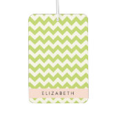 Groene zigzag, Groene Chevron, Jouw naam Luchtverfrisser (Voorkant)