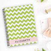 Groene zigzag, Groene Chevron, Jouw naam Planner