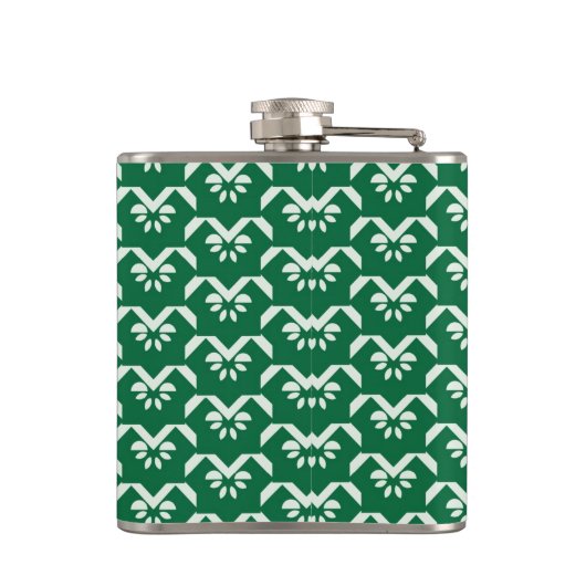 Groene zigzag heupfles (Achterkant)