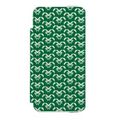 Groene zigzag incipio iPhone portemonnee hoesje (Voorkant Agenda)