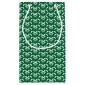 Groene zigzag klein cadeauzakje (Achterkant)