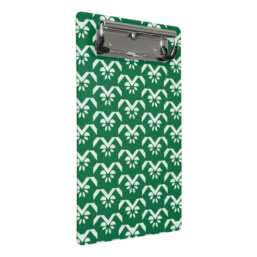 Groene zigzag mini klembord (Schuin)