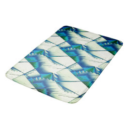 Groene zigzag of zingt op intens cyaan tot koninkl badmat