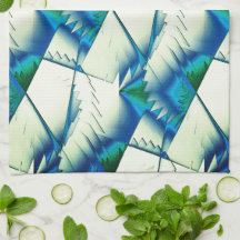 Groene zigzag of zingt op intens cyaan tot koninkl