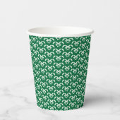 Groene zigzag papieren bekers (Achterkant)