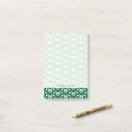 Groene zigzag post-it® notes (Op bureau)