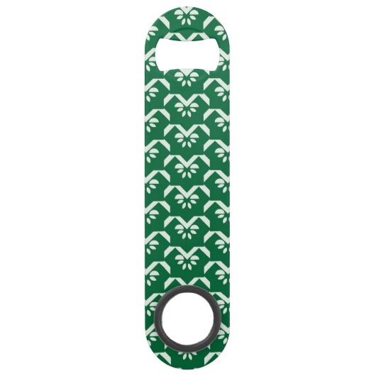 Groene zigzag speed flessenopener (Voorkant)