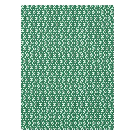 Groene zigzag tafelkleed (Voorkant)