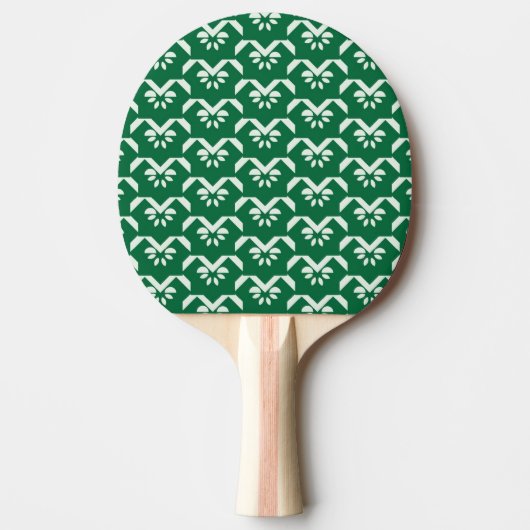 Groene zigzag tafeltennisbatje (Voorkant)