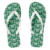 Groene zigzag teenslippers (Voetbed)