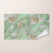 Groene Zijde en Ivory Champaign Pearls Bad Handdoek (Handdoek)
