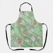 Groene zijderoute- en artikelenpagina's schort (Voorkant)