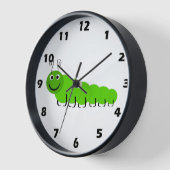 Groene, zijwaartse ontwerpwandklok (Hoek)