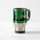 Groene & Zilver Commuter 'Java Yoga' Reisbeker (Voorkant rechts)