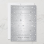 Groene zilveren herten vrijgezellenfeest uit het v kaart (Achterkant)