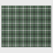 Groene zilveren plaid cadeaupapier (Vlak)