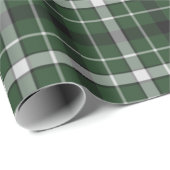Groene zilveren plaid cadeaupapier (Rol Hoek)