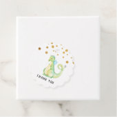 * Groene, zoete dragon Baby shower Kutje Dank je Bedankjes Labels (In situ)