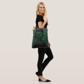 Groene Zombie Kind Halloween Verjaardagsfeest Tote Bag (Op model)