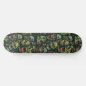 Groene Zombie Spooky Halloween Skateboard (Horizontaal)