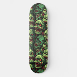 Groene Zombie Spooky Halloween Skateboard
