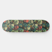 Groene Zombie Spooky Halloween Skateboard (Horizontaal)