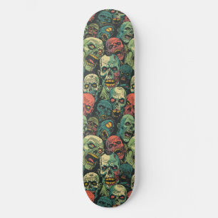 Groene Zombie Spooky Halloween Skateboard