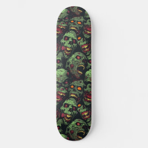 Groene Zombie Spooky Halloween Skateboard
