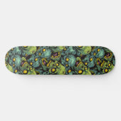 Groene Zombie Spooky Halloween Skateboard (Horizontaal)