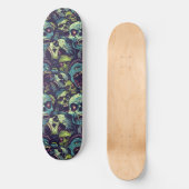 Groene Zombie Spooky Halloween Skateboard (Voorkant)